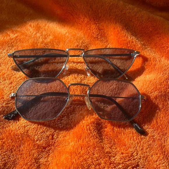 Zumiez Accessories 2 Pairs Of Trendy Blue Sunnies Hood For Raves